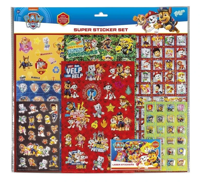 Image of Totum Paw Patrol XL Super Sticker Set Multi unisex
