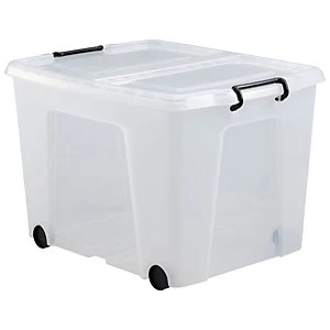 image of Smart Storemaster Storage Box with Lid - 75L