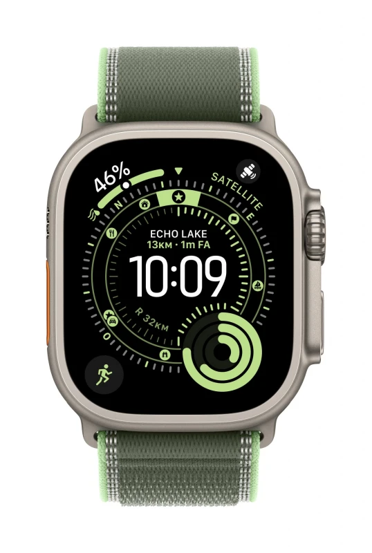 Image of Apple Apple MFT44ZM/A Smart Wearable Accessories Band Green Titanium, Polyester, Spandex, Nylon MFT44ZM/A