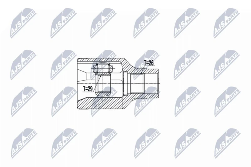 Image of NTY CV joint kit NTY NPW-SU-020