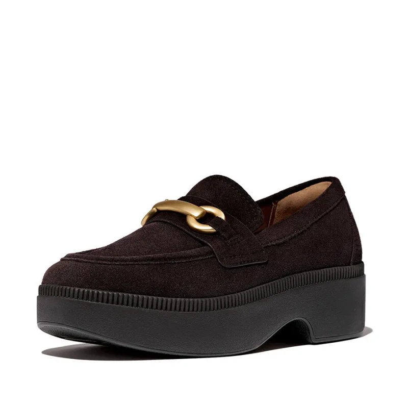 Image of FitFlop Womens moccasins FitFlop F-Luma Marron Female 39