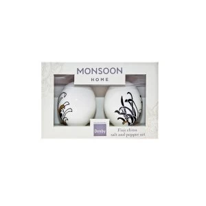 image of Denby Monsoon Chrysanthemum Salt and Pepper Pots