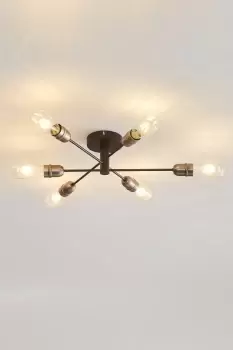 Image of 5 Light Ceiling Spotlight, Dimmable, E27/ES Bulb Cap