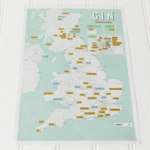 Image of Gin Collect and Scratch Print 2017 Wallchart