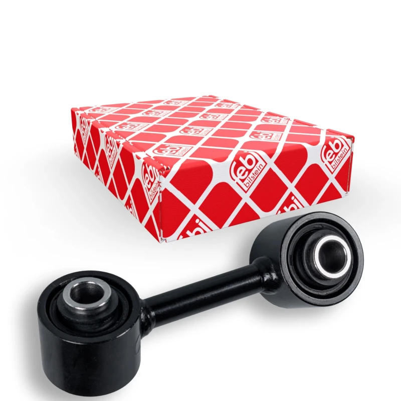 Image of FEBI BILSTEIN 42386 Anti-roll bar link Front Axle Left Steel Link Stabiliser (3229)