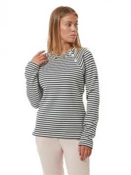 Image of Craghoppers Neela Crew Neck Long Sleeve Top - Navy, Size 8, Women