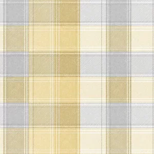 Image of Arthouse Country Check Ochre Wallpaper 10.05m x 53cm