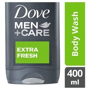 image of Dove Men+Care Extra Fresh Body and Face Wash 400ml