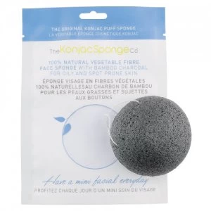 image of The Konjac Sponge Konjac Facial Puff Sponge Bamboo Charcoal