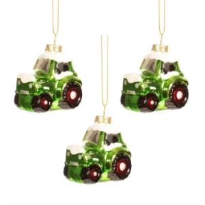 Image of Tractor Shaped Bauble (Set of 3)