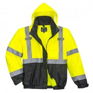 Image of PW2 Hi Vis Premium 3 in 1 Bomber Jacket Yellow / Black XL