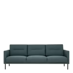 image of Larvik 3 Seater Sofa Dark Green Black Legs