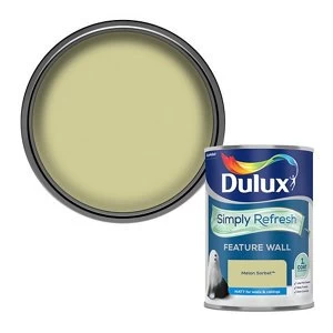 Image of Dulux Simply Refresh Feature Wall Melon Sorbet Matt Emulsion Paint 1.25L