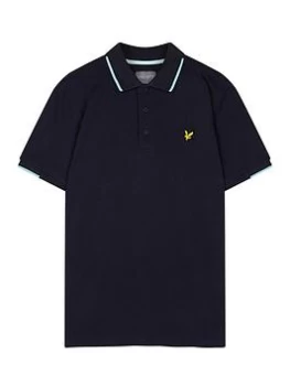 Image of Lyle & Scott Golf Andrew Polo Shirt - Navy, Size 2XL, Men