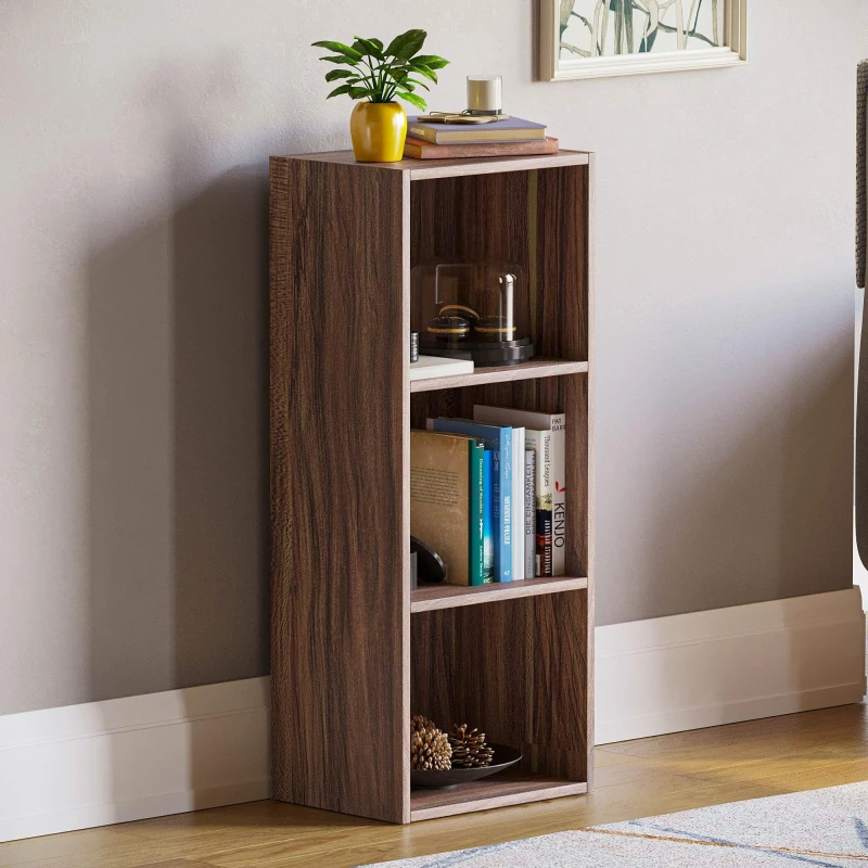 Image of Lassic Vida Designs Oxford 3 Tier Cube Bookcase Walnut unisex 3 Tier
