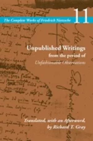 Image of unpublished writings from the period of unfashionable observations volume 1