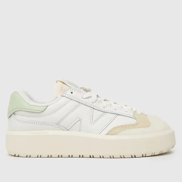 Image of New Balance ct302 trainers in white & green White/Green UK 7 (EU 40½)