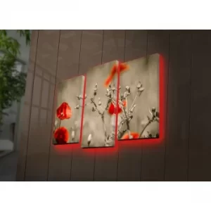 Image of 3PATDACT-4 Multicolor Decorative LED Lighted Canvas Painting (3 Pieces)