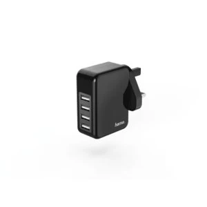 Image of CHARGER 4X USB 4.8A UK BK