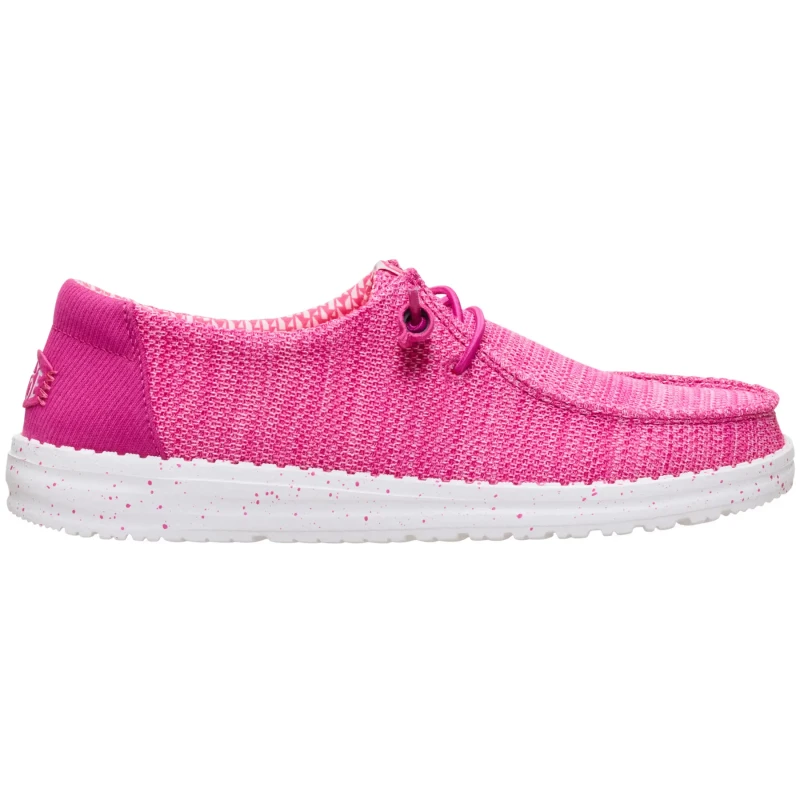 Image of Hey Dude Womens Trainers Hey Dude Wendy Stretch Rose Female 36