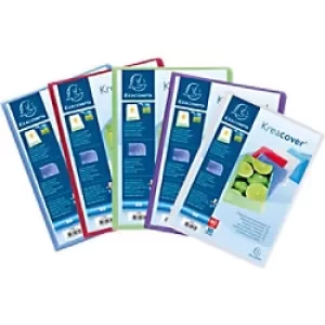 image of Exacompta Display Book 5759E A4 Assorted 50 Pockets Pack of 8