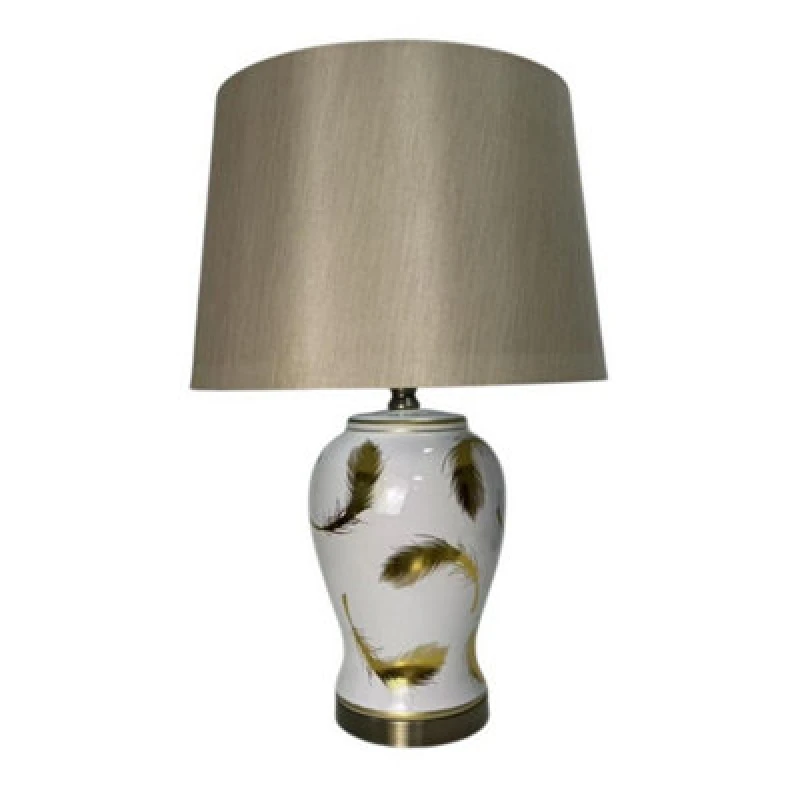 Image of Lamp and Shade - Ceramic - L20 x W20 x H45cm MinsterStylishLivingLtd7466