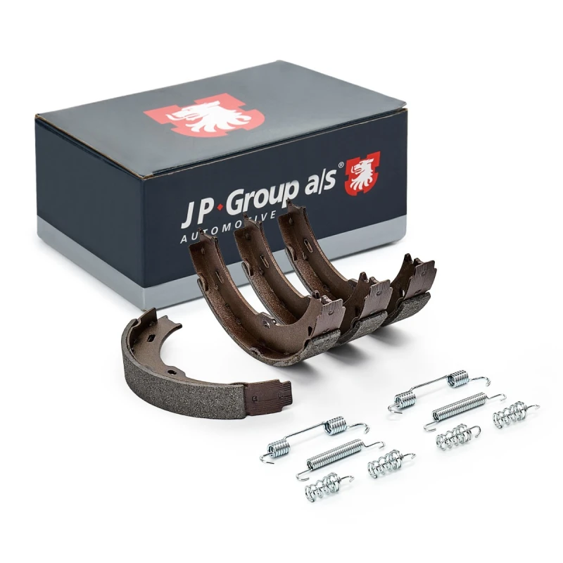 Image of JP GROUP 1363901110 Handbrake Shoes JP Rear Axle Right, without lever Brake Shoe Set,parking brake (1419)