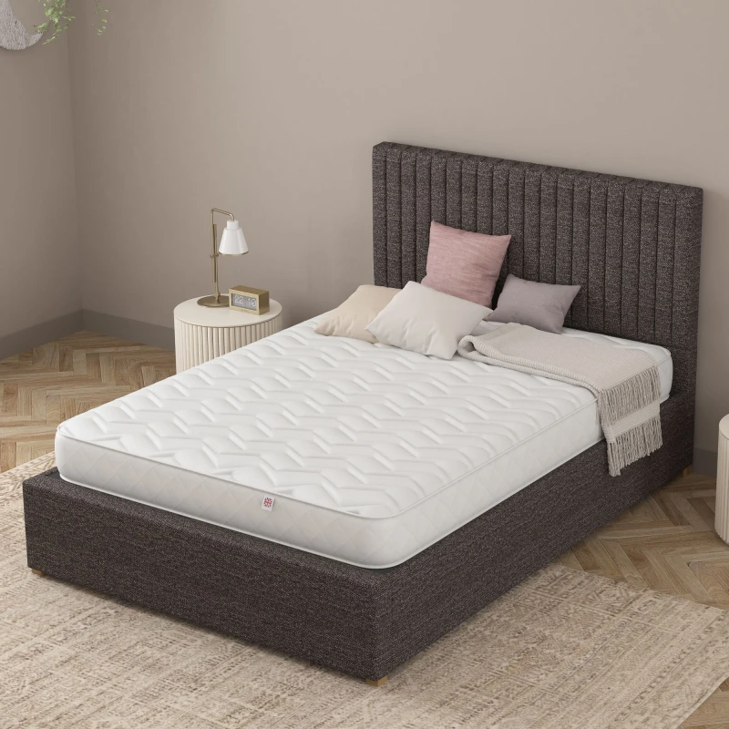 Image of Catherine Lansfield Catherine Lansfield Serene Sleep Mattress in White Size: King White King Unisex 5057632303523
