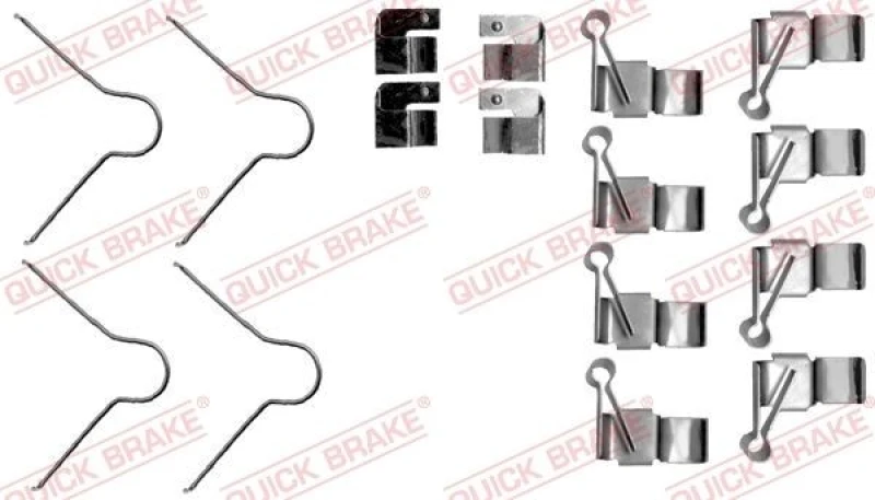 Image of QUICK BRAKE Brake pad fitting kit QUICK BRAKE 109-1895