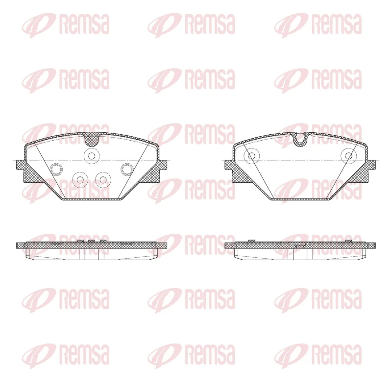 Image of REMSA Brake pad set REMSA X2028.00