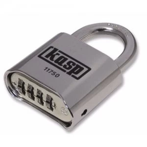 Image of Kasp Combination Lock 50mm Open Shackle Security Padlock