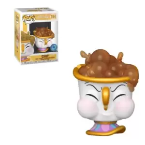 image of PIAB EXC Disney Beauty and the Beast Chip with Bubbles Pop! Vinyl Figure