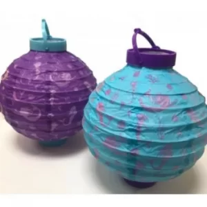 image of Purple and Turquoise Paper Lanterns (1 Random Supplied)