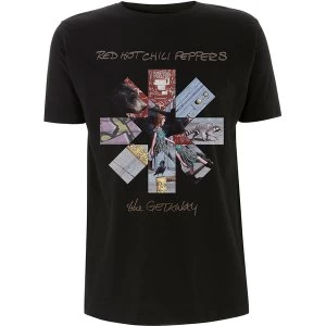 Image of Red Hot Chili Peppers - Getaway Album Asterisk Mens Large T-Shirt - Black