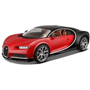 Image of 1:18 Bugatti Chiron (Red) Diecast Model