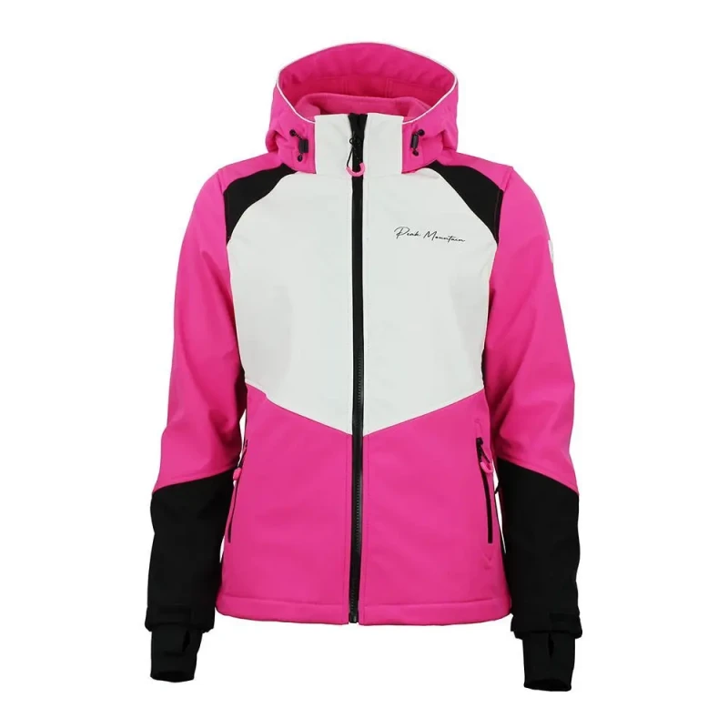 Image of Womens jacket Peak Mountain Softshell Ametisffa Rose Female L