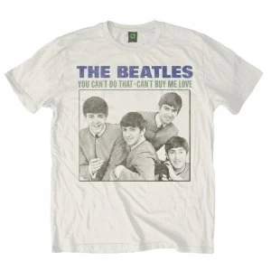 Image of The Beatles You Cant Do That Mens White T-Shirt XX Large