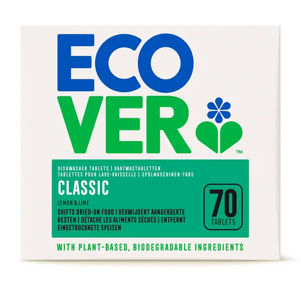 Image of Ecover Classic Dishwasher Tablets Lemon & Lime 70x pcs