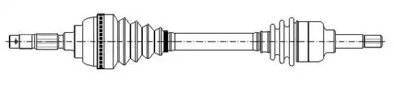 Image of ERA Benelux DA51254 Drive shaft Front Axle Left Drive Shaft (13)