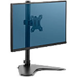 Image of Fellowes Single Freestanding Monitor Arm Professional Height Adjustable 32 Black