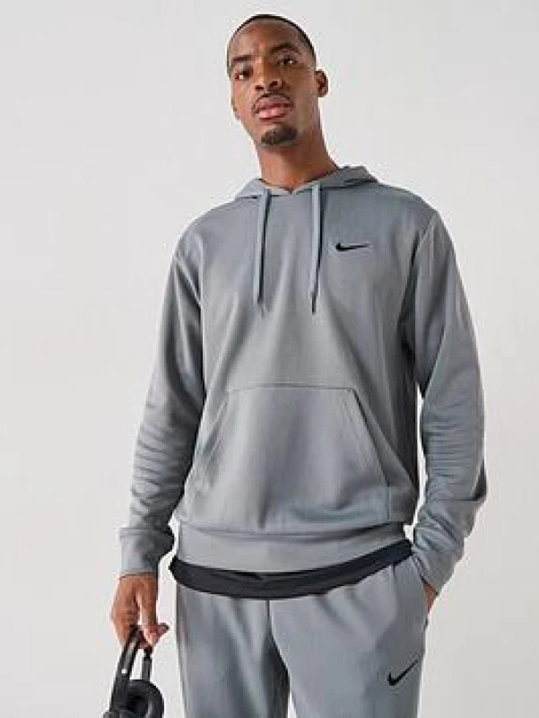 Image of Nike Dry Swoosh Hoody Mens - Grey Male M