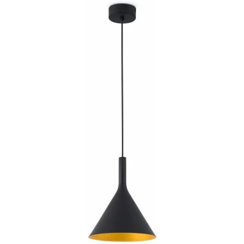 Faro Lighting - Faro Pam-G - LED Large Dome Ceiling Pendant Light Black, Gold