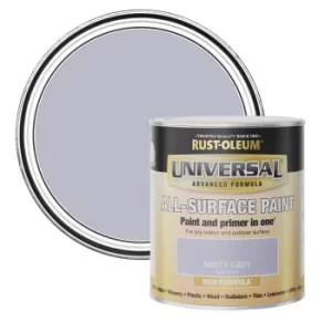 Image of Rust-Oleum Universal Paint Satin Misty Grey 750ml