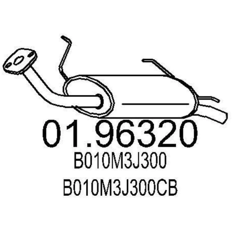 Image of MTS 01.96320 Rear silencer End Silencer (3437)