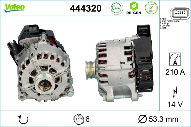 Image of Alternator VALEO 444320