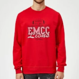 Image of East Mississippi Community College Lions Distressed Sweatshirt - Red - XXL