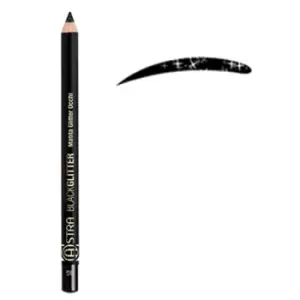 image of Astra Eye Pencil - Black Glitter n. 00BG glitter black