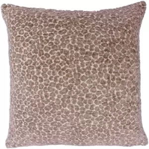 Image of Paoletti - Leo Animal Print Cushion Taupe - Taupe