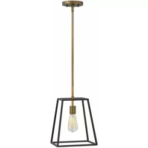 Image of Loops - 1 Bulb Ceiling Pendant Light Fitting Bronze LED E27 100W Bulb