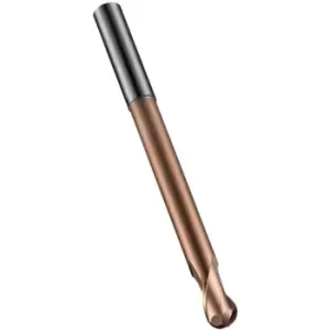 image of S233 6.00MM Carbide 2 Flute Extra Long Series Ball Nosed Slot Drill TiSiN Coated